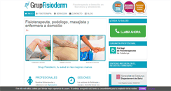 Desktop Screenshot of grupfisioderm.com