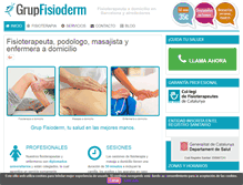 Tablet Screenshot of grupfisioderm.com